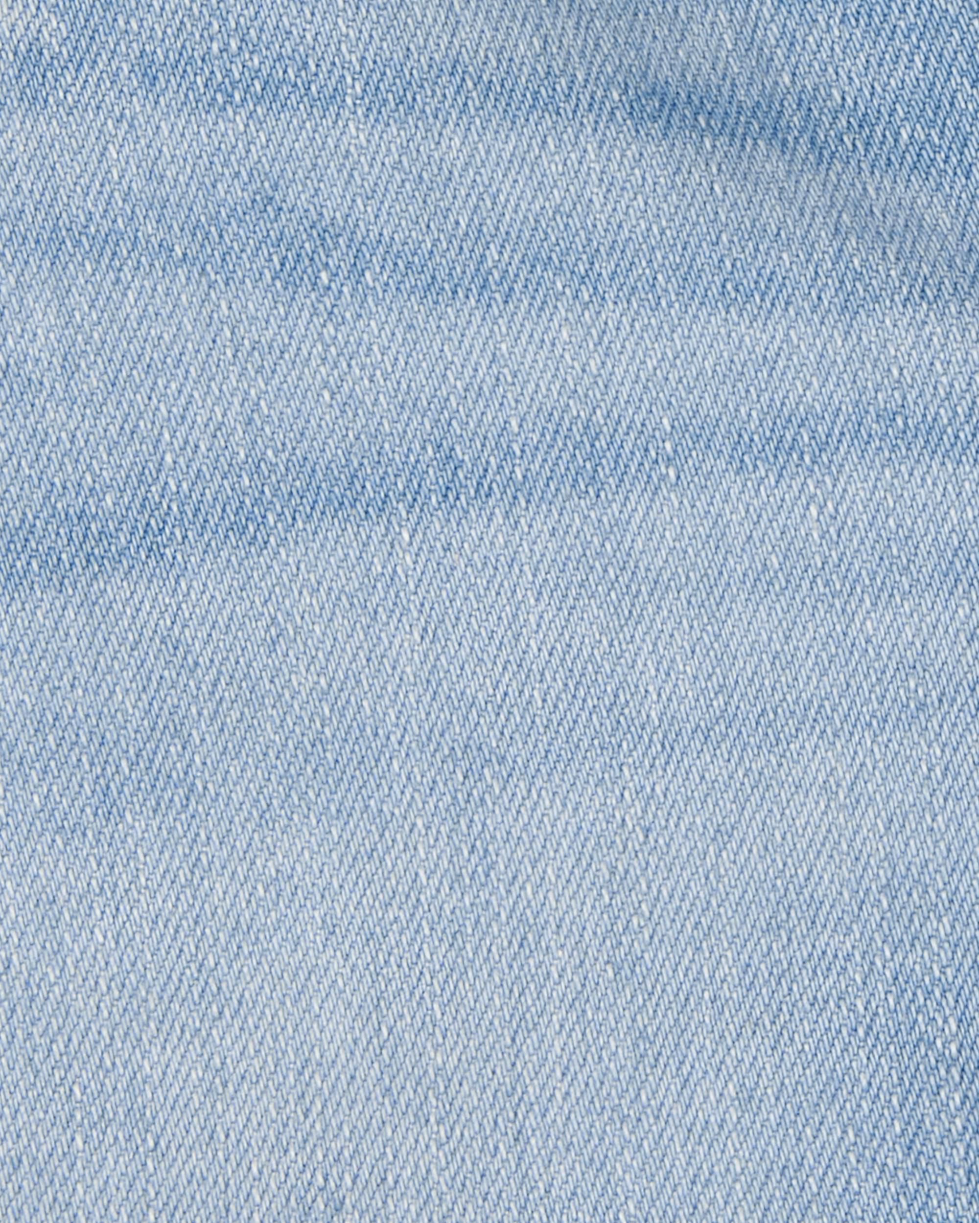Toddler Eyelet Hem Iconic Denim Short - Daytona Wash