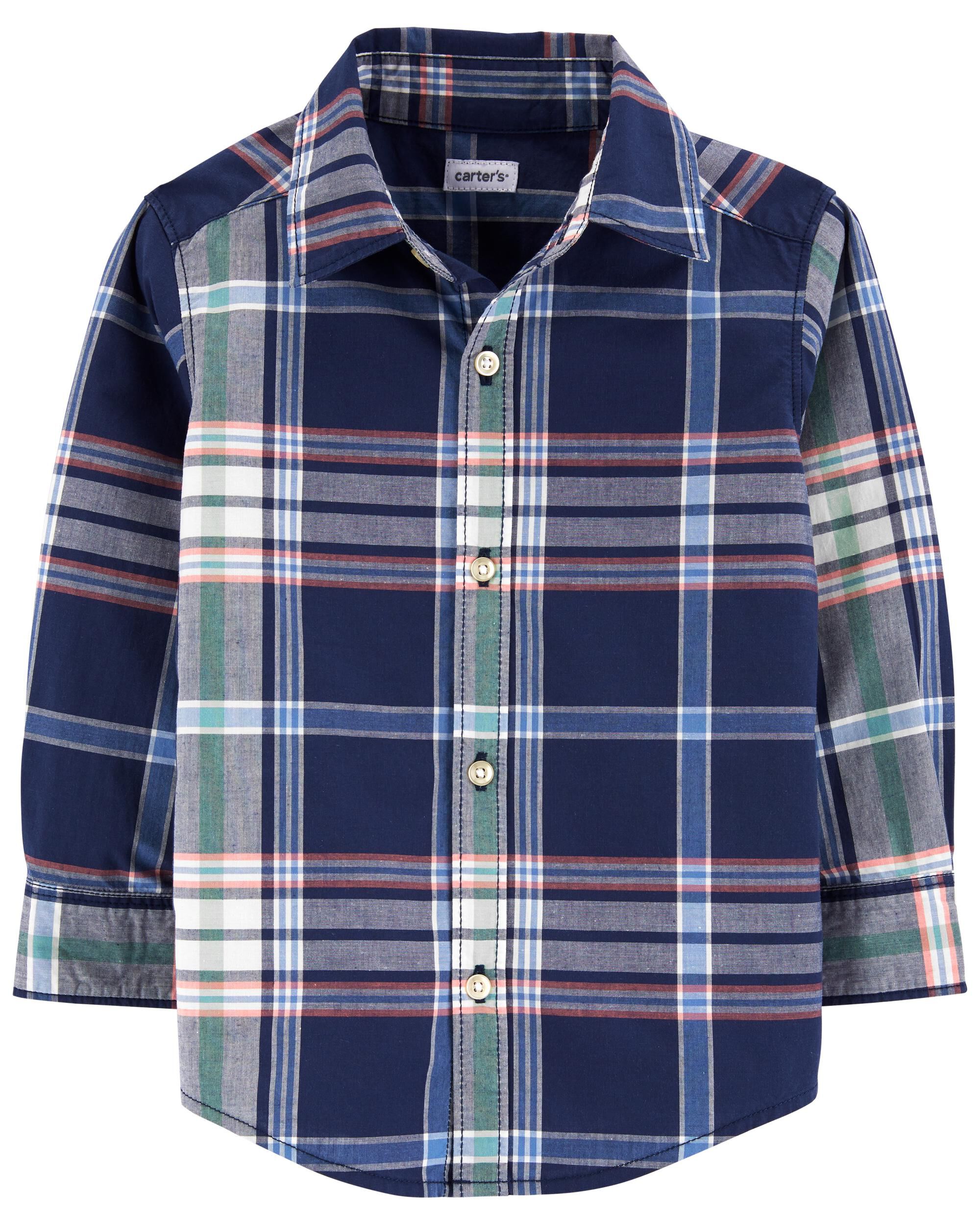 *DOORBUSTER* Plaid Button-Front Shirt
