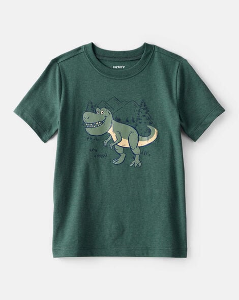 toddler boy dinosaur short-sleeve graphic tee - green