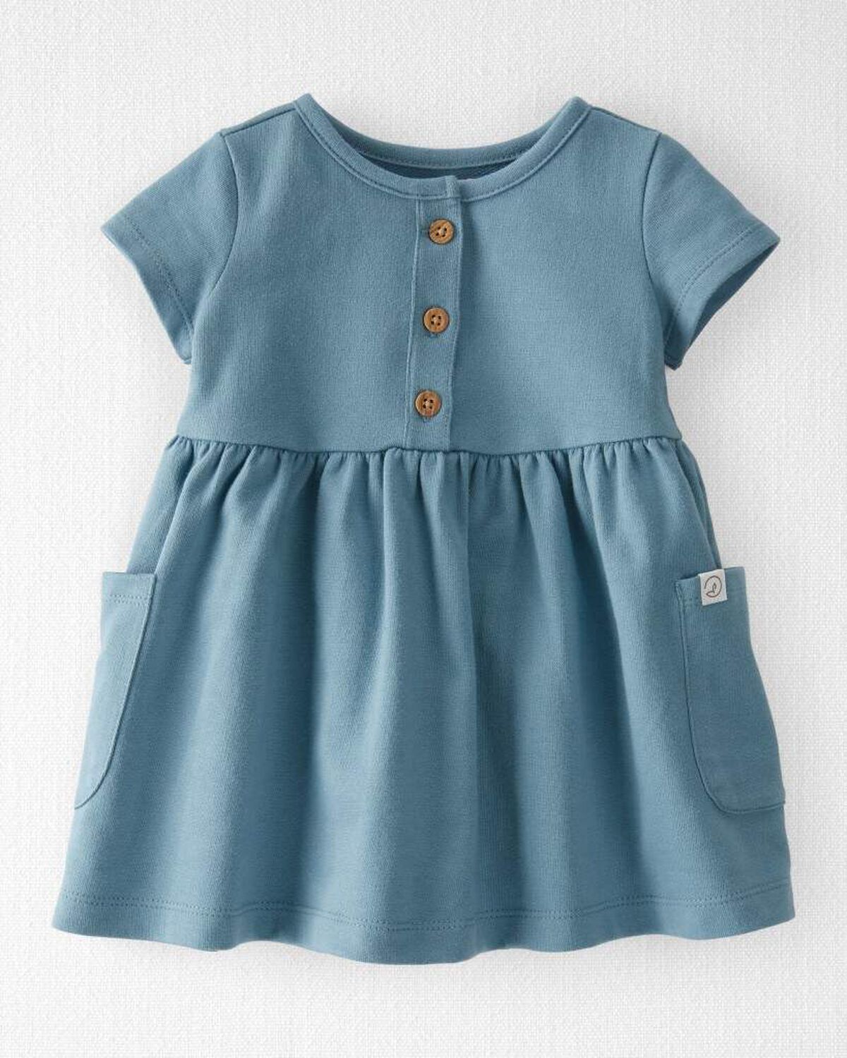Lilibet Blue Garden Cotton Pocket Dress