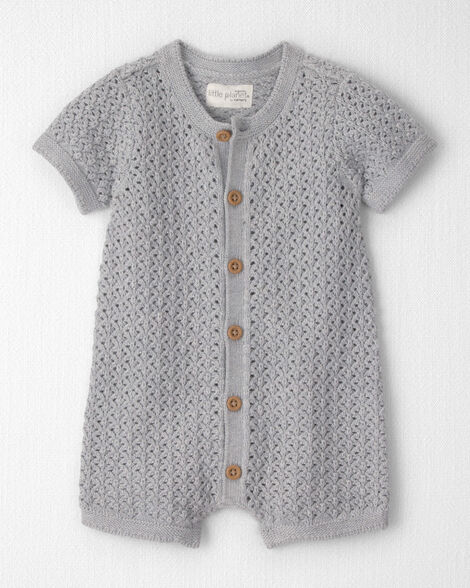 Baby Organic Cotton Sweater Knit Romper