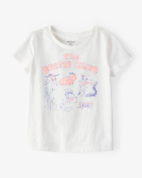  Product image 1 of Toddler Besties Short-Sleeve Graphic Tee - Ivory