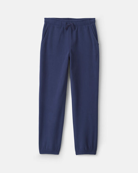 boys fleece joggers - navy blue