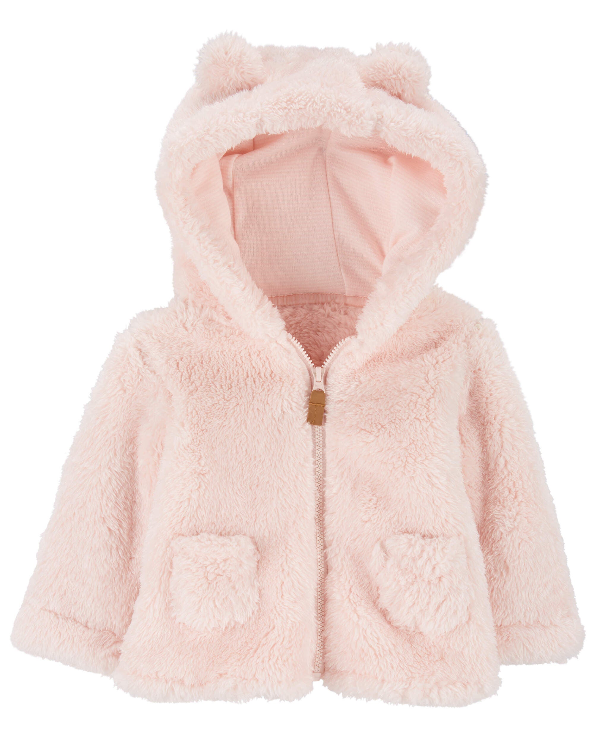 Toddler girl sherpa hoodie top
