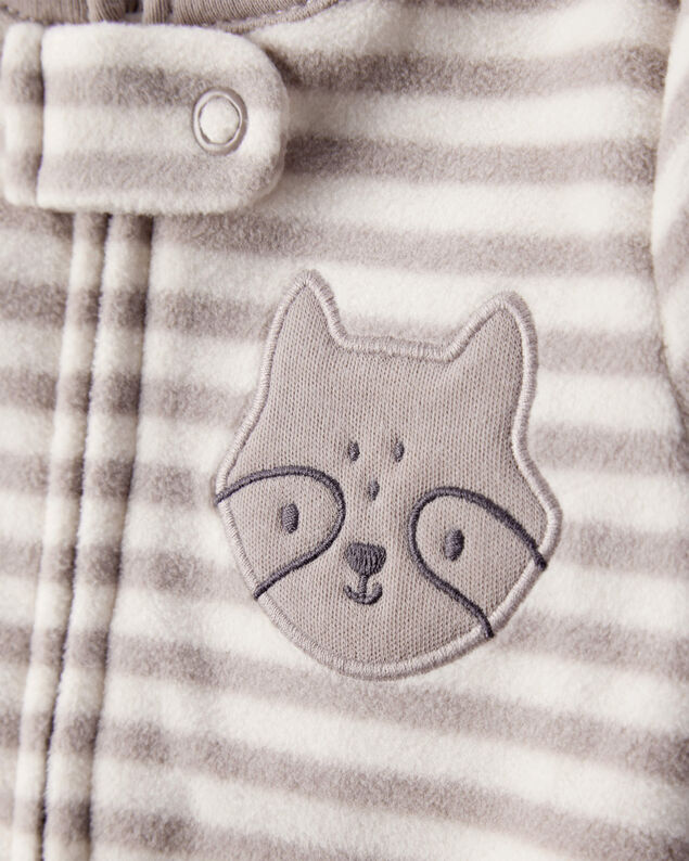 Product image 2 of Baby Boy Fox Striped Loose Fit Long-Sleeve Sleep & Play Pajamas - Brown