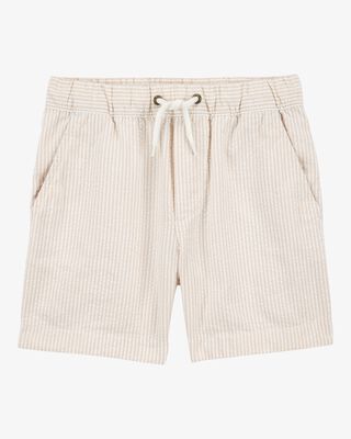 Product image 1 of Kid Pull-On Drawstring Shorts - Khaki