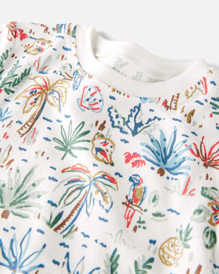 Product image 2 of Toddler Organic Cotton Pajamas in Tropical Paradise Print