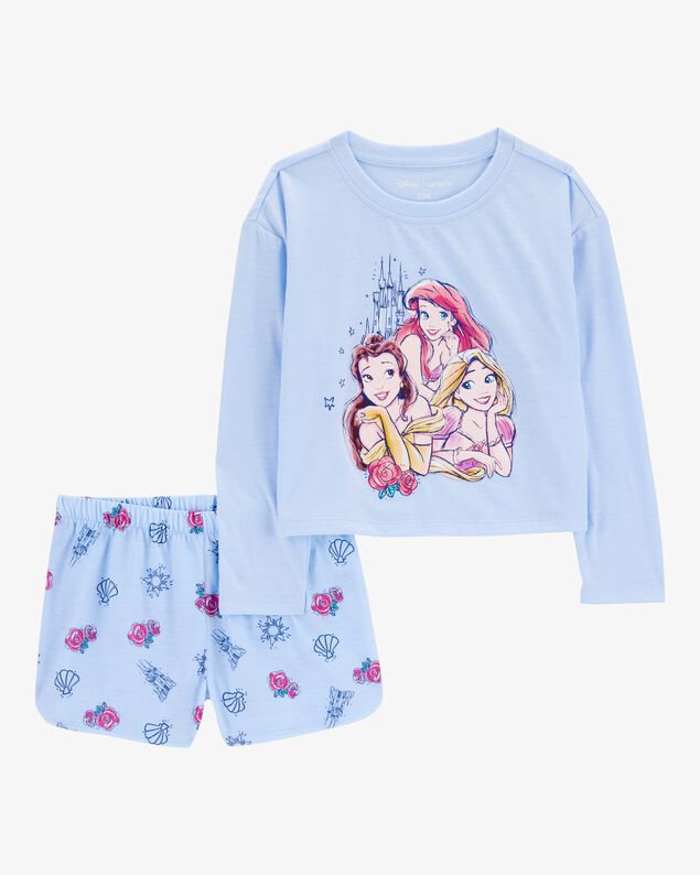 Product image 1 of Kid Disney© Princess  Loose-Fit 2-Piece Pajamas - Blue