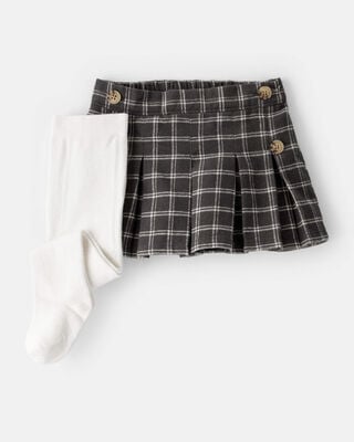 Baby Girl 100% Cotton Skort - Brown