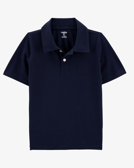 Product image 1 of Kid Pique Uniform Polo Shirt - Navy