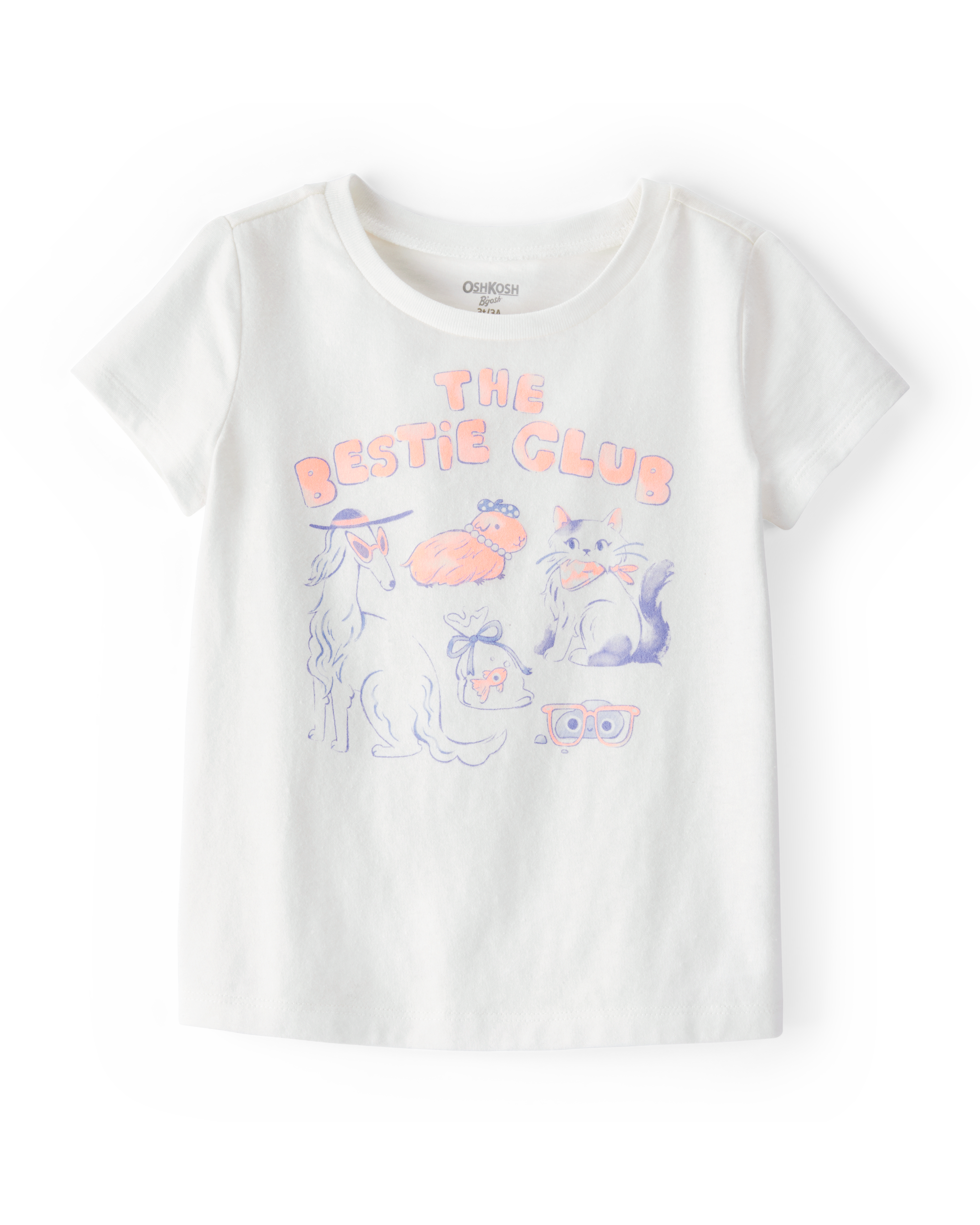 Toddler Besties Short-Sleeve Graphic Tee - Ivory