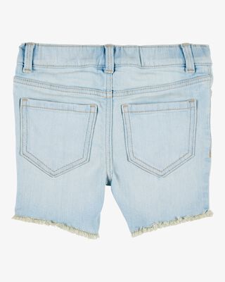 Product image 2 of Toddler Frayed Hem Iconic Denim Short - Splash Wash