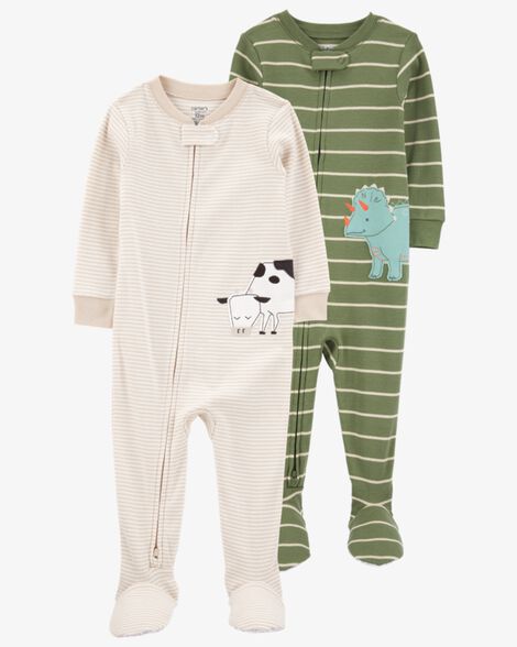 Product image 1 of Baby 2-Pack Footie Pajamas