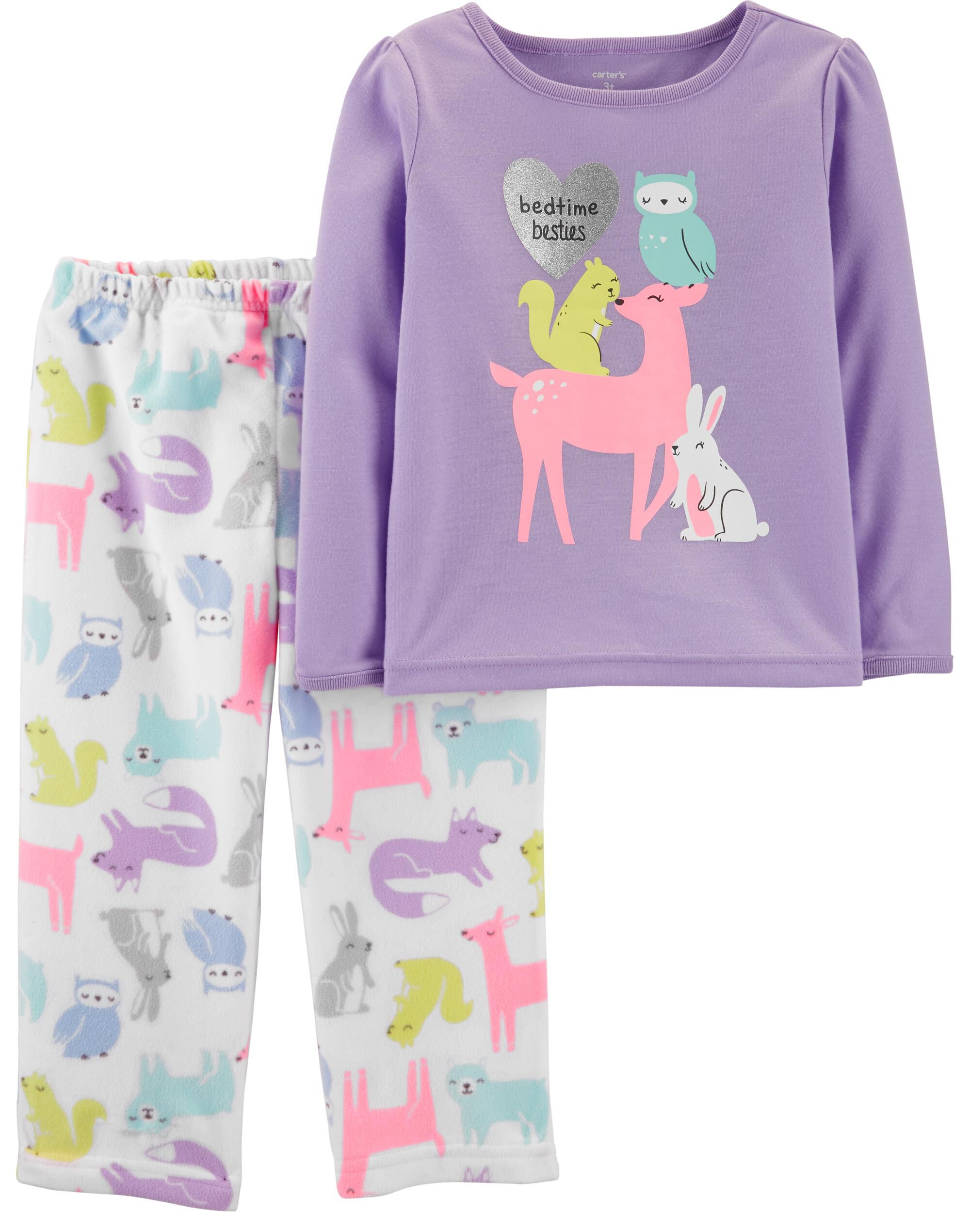 carter's 2 piece fleece pajamas
