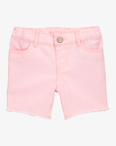  Product image 1 of Toddler Iconic Denim Shorts: Frayed Hem - Pink