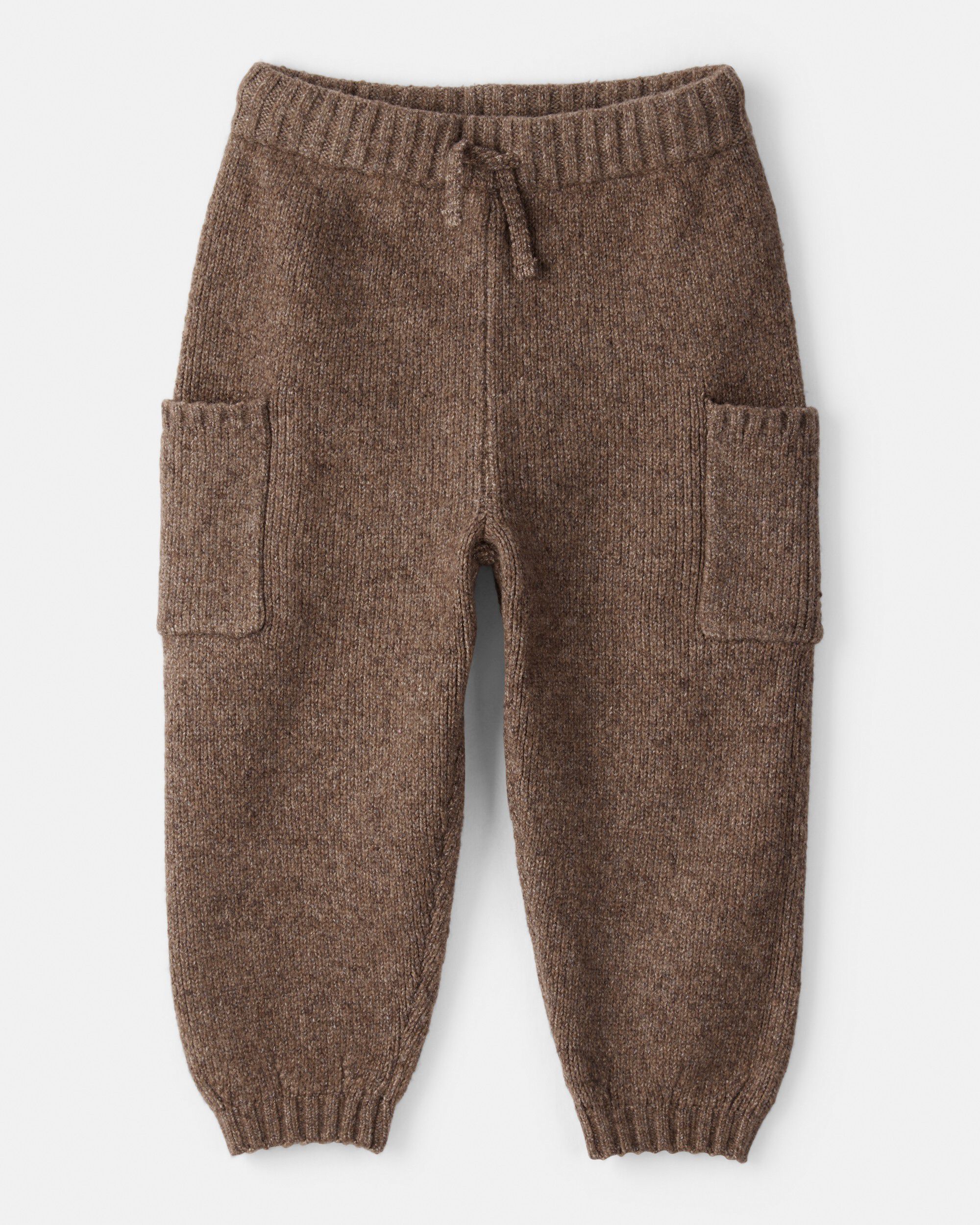 Toddler Boy Pull-on Sweater Knit Joggers - Brown