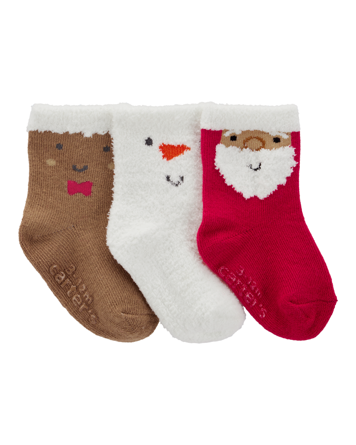 Baby 3 Pack Christmas Booties Carter s Carter s