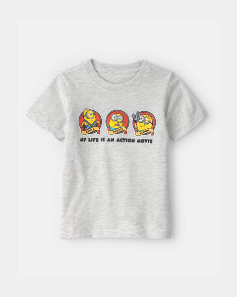 toddler despicable me minions graphic tee - grey