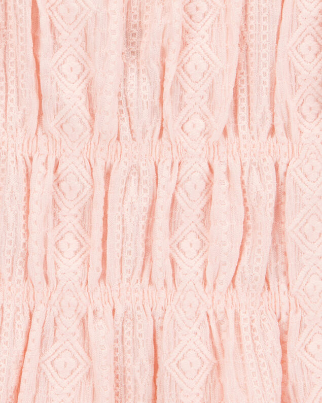 Product image 2 of Kid Ruched Textured Tank - Pink