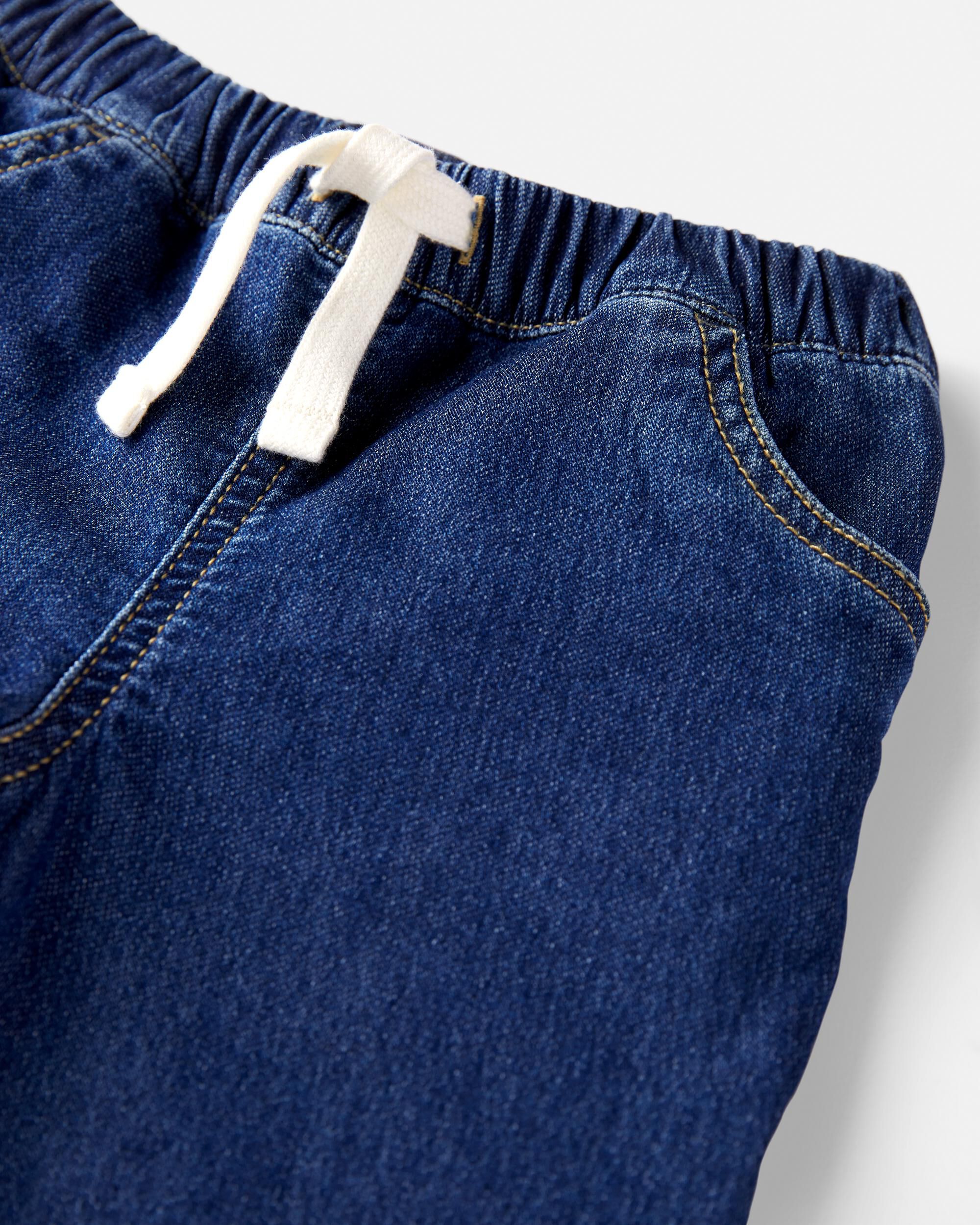Toddler Denim Joggers Made with Organic Cotton Little Planet Carter s