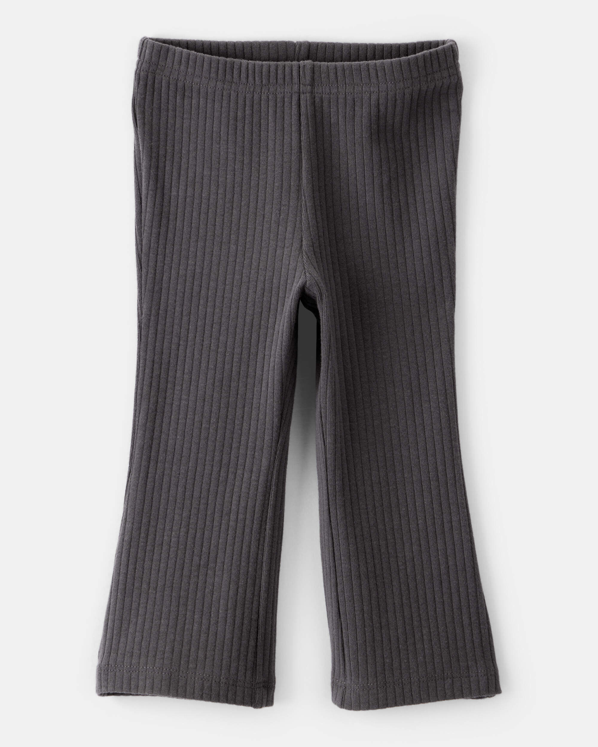 Baby Girl Cotton Flare Leggings - Black
