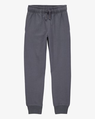 Product image 1 of Kid Pull-On Drawstring Joggers - Dark Grey