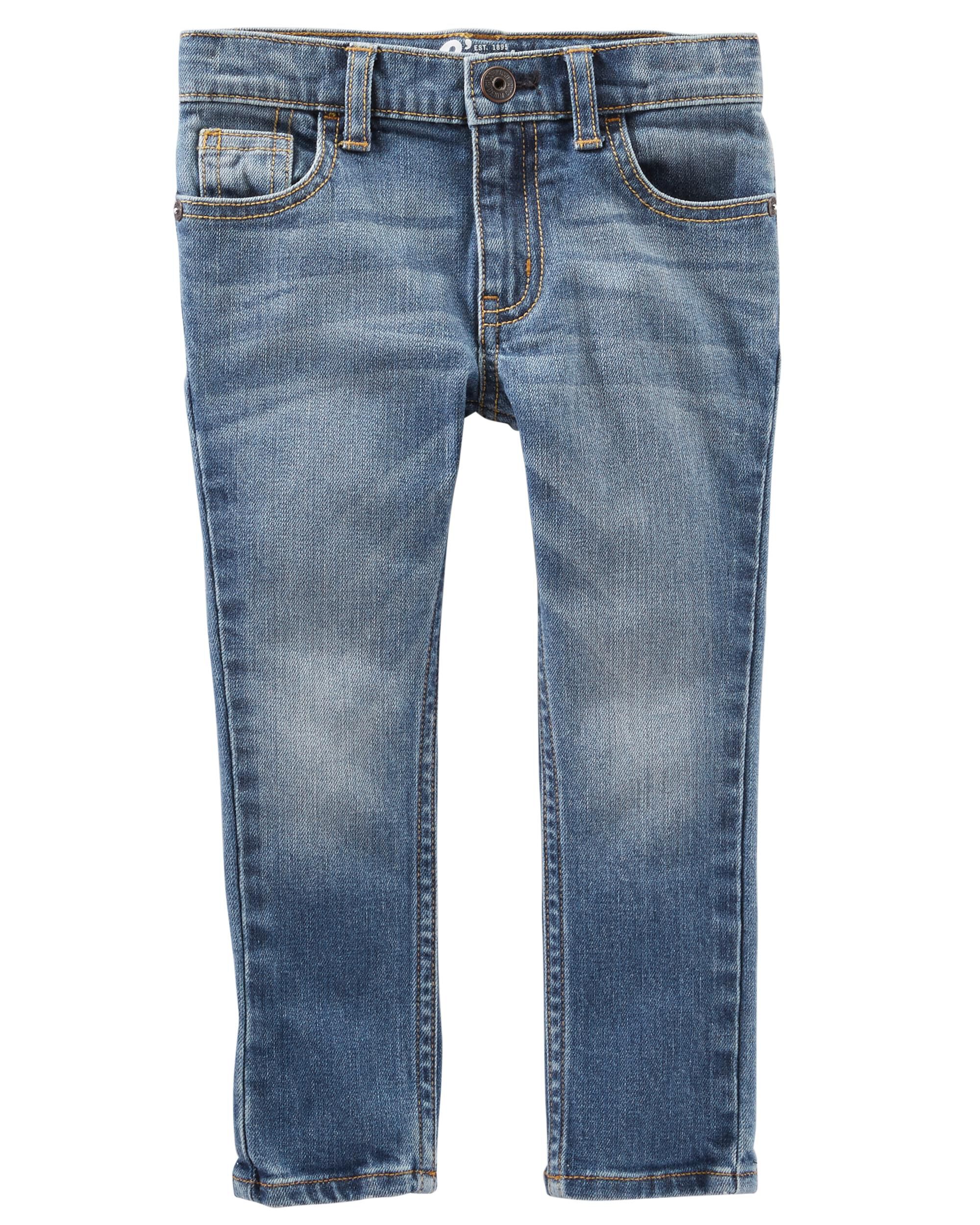 Baby Medium Blue Wash Skinny-Leg Jeans