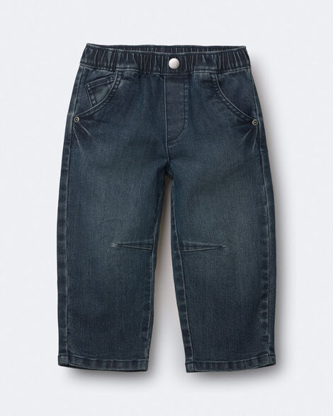 Toddler Barrel Jean in Medium Wash - Blue