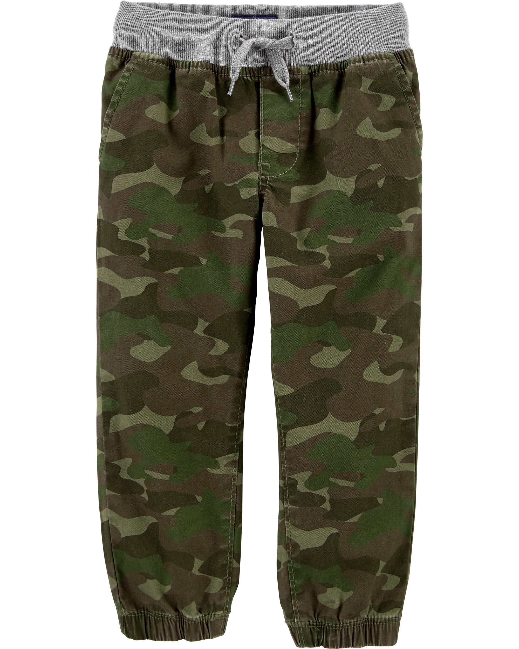 Camo stretch joggers clearance