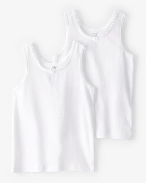  Product image 1 of 2-Pack Bow Accent Cotton Cami Tanks