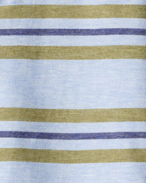 Product image 2 of Toddler Boy Striped Short-Sleeve Henley Tee - Blue