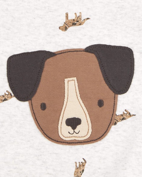  Product image 4 of Baby Dog Short-Sleeve Romper - Grey