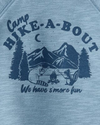 Product image 2 of Baby Boy Camping French Terry Pullover Sweatshirt - Blue