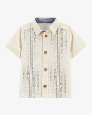 Product image 1 of Baby Geometric Print Button-Front Shirt