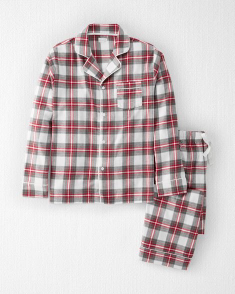  Product image 1 of Adult Organic Cotton Flannel Pajamas Set