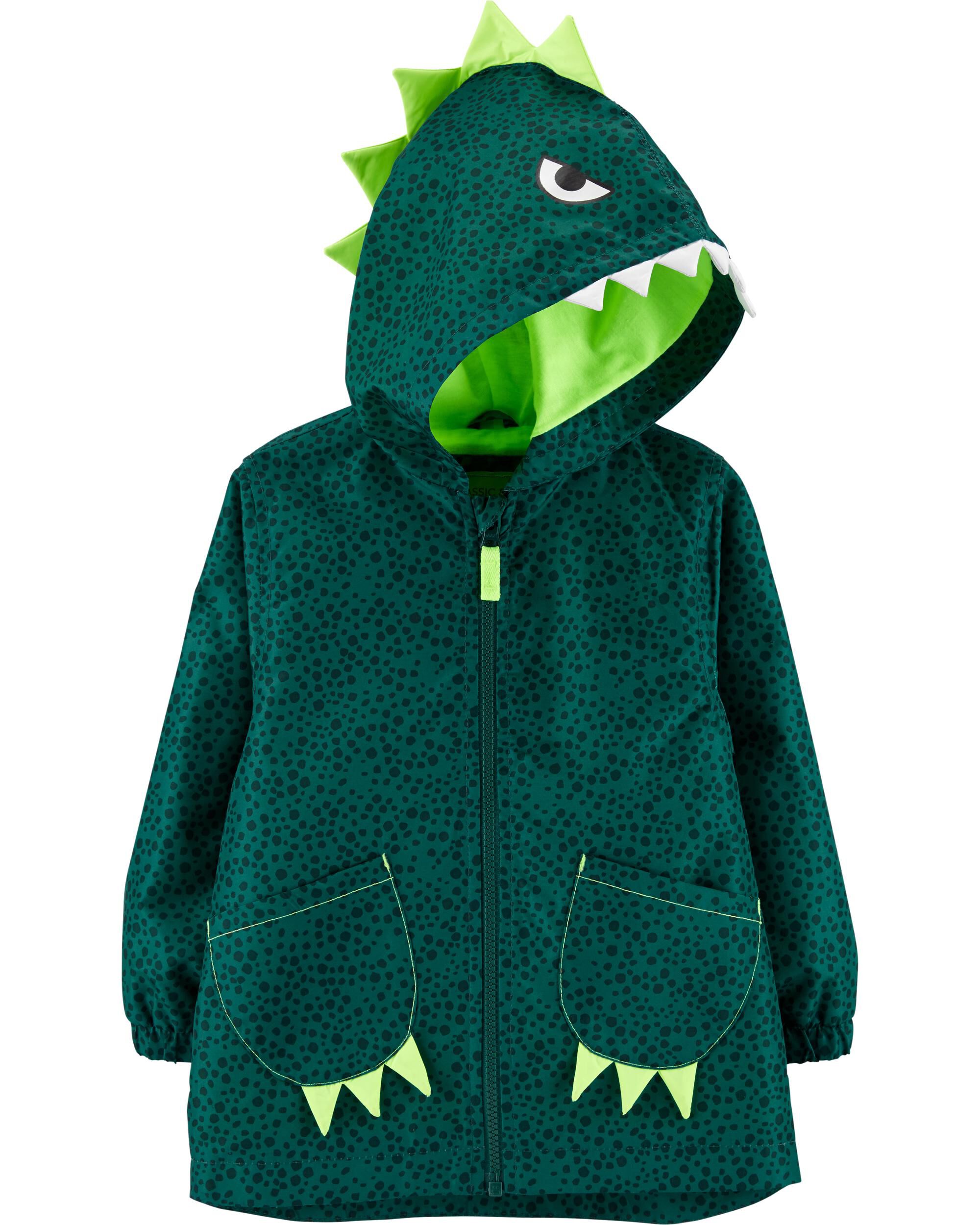 carters dinosaur rain jacket