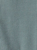 Aqua Slate - Baby Organic Cotton Waffle Knit Button-Down Jumpsuit, Selected