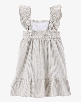 Product image 2 of Toddler Striped Flutter-Sleeve Dress