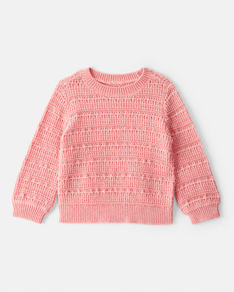 Product image 1 of Baby Girl Long-Sleeve Sweater - Pink