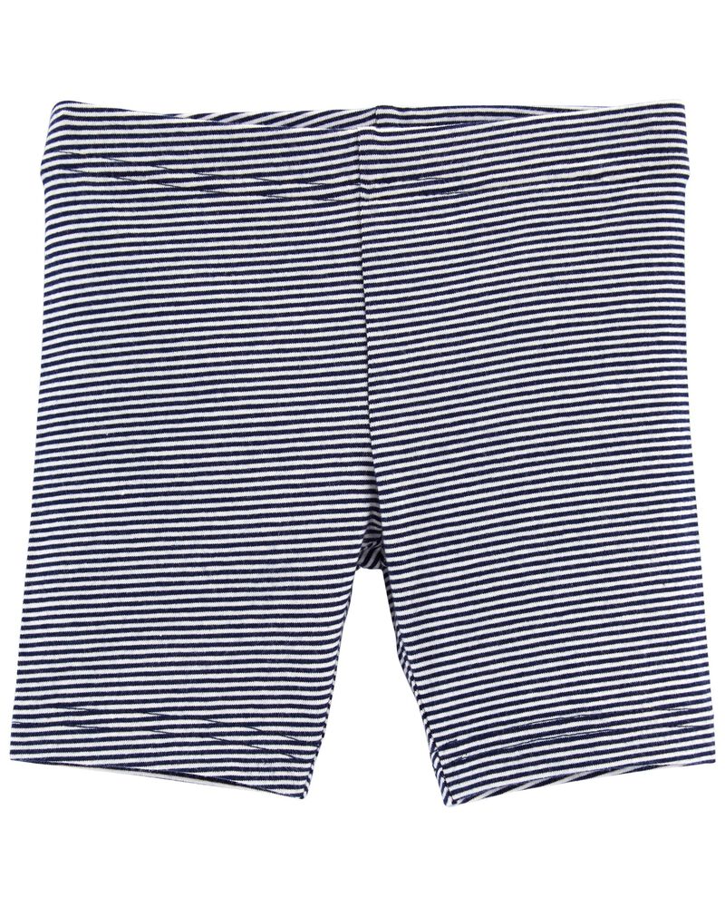 Baby Blue Striped Bike Shorts Carters Com