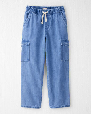 Product image 1 of Kid Organic Cotton Chambray Cargo Pants