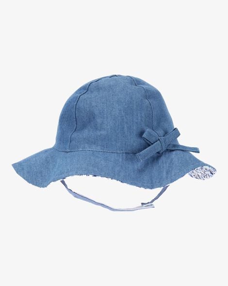 Product image 1 of Baby Chambray Bow Sun Hat