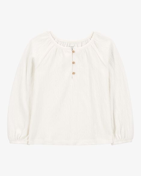  Product image 1 of Toddler Gauze Long-Sleeve Top - Cream
