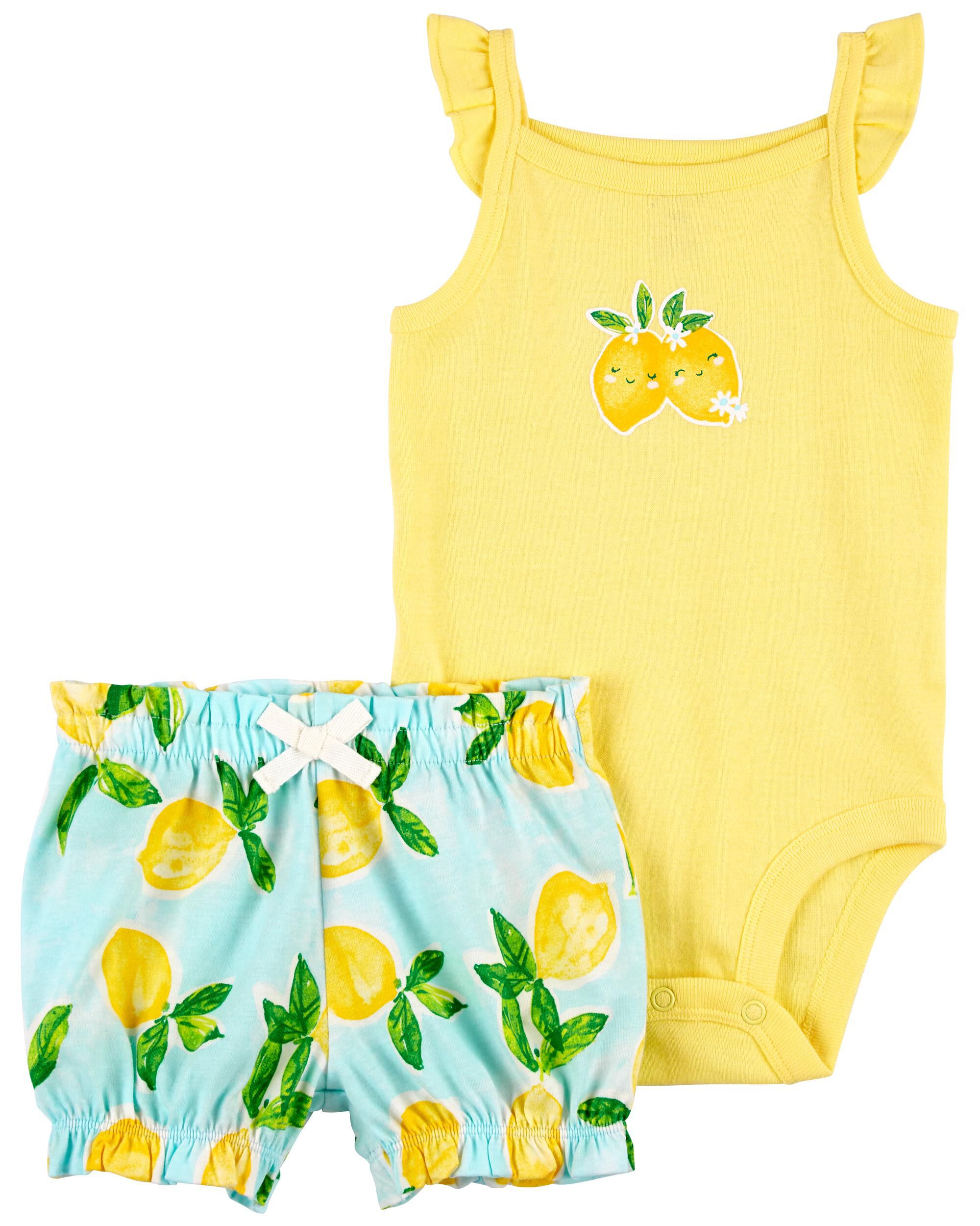 【送料無料（一部地域を除く）】 Baby Carter's | Carter's - Set Shorts Lemon & Bodysuit 2-Piece その他
