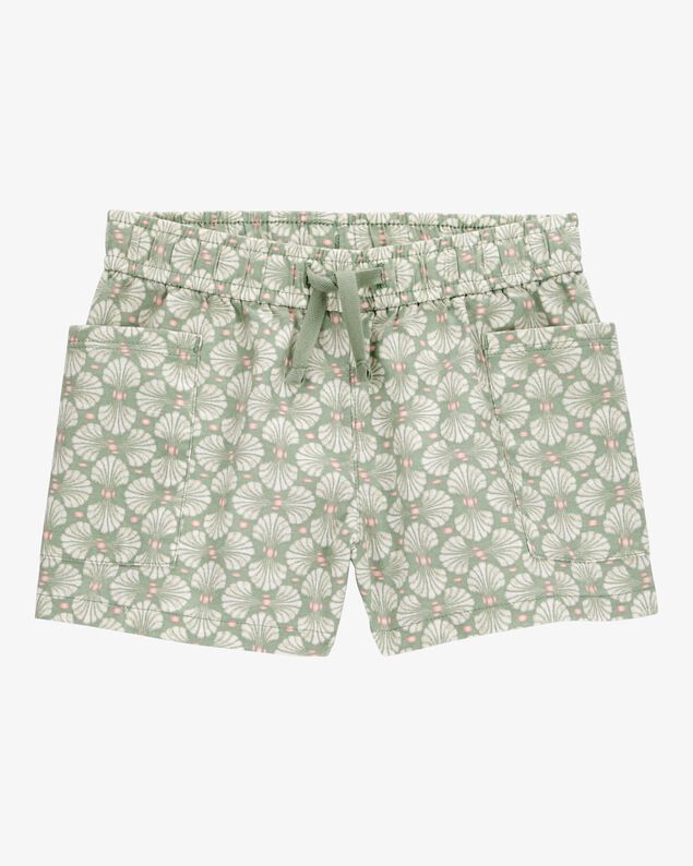 Product image 1 of Toddler Tropical Print Drawstring Shorts - Green