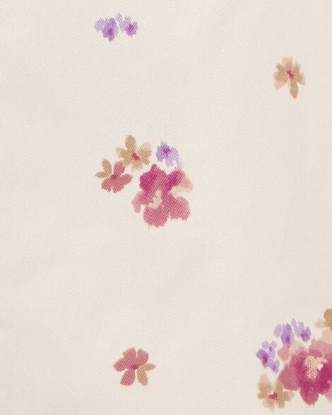 Product image 3 of Girls Floral Print Jumpsuit - Ivory