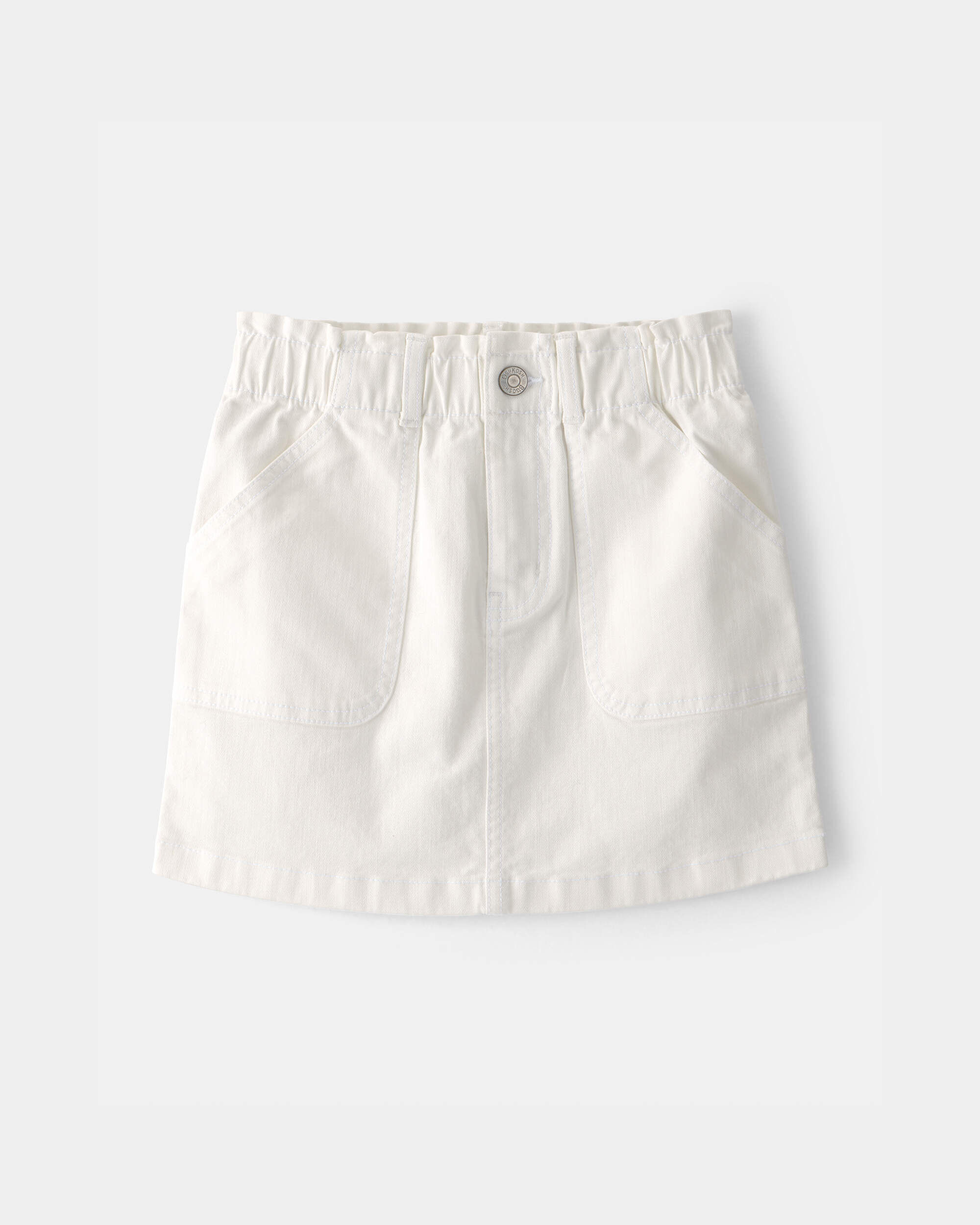 OshKosh B'gosh Girls Utility Skirt 10 White