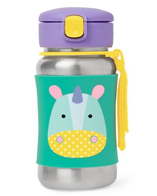 Product image 1 of Zoo Stainless Steel Little Kid Straw Bottle