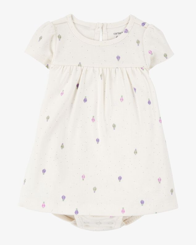 Product image 2 of Baby 2-Piece Bodysuit Dress & Cardigan Set - Purple/White