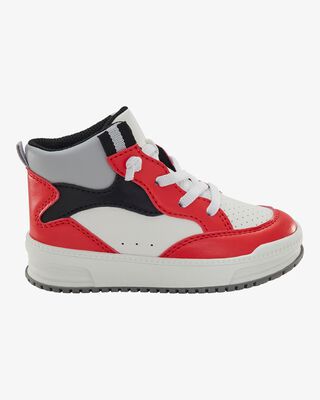 Product image 2 of Toddler High-Top Sneakers - Red/White